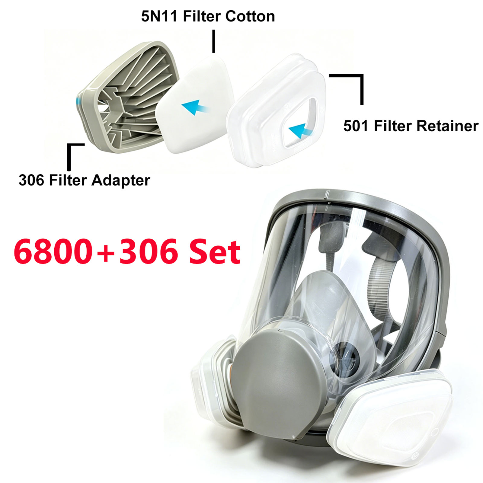 6800 Volledig gezichtsmasker m - Dust Mask Construction recensie en prijs